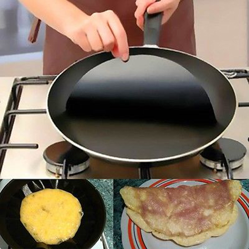 u7WKSfAw Chảo rán Tấm lót chống dính dùng cho chảo rán dụng cụ nhà bếp gia đình trứng xông khói chiên