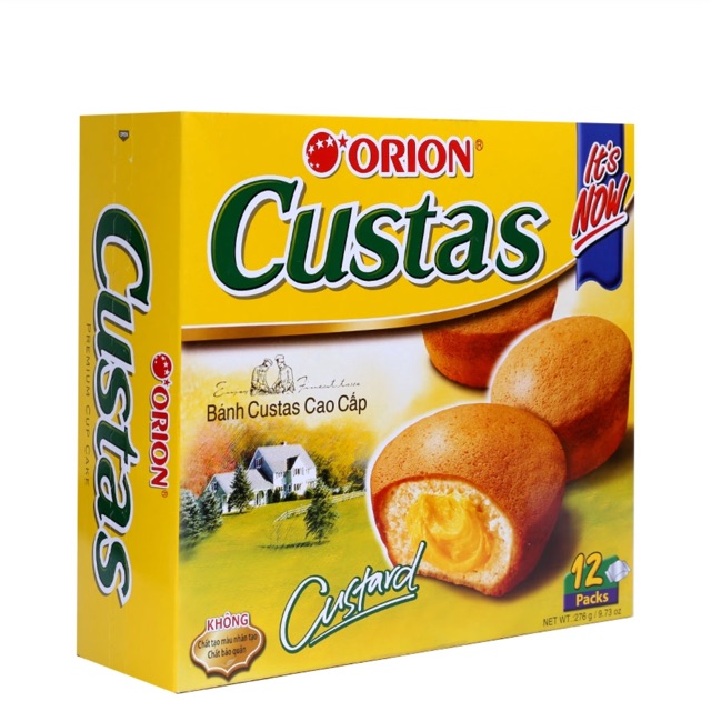 Bánh nhân kem trứng Custas 12 chiếc/ hộp