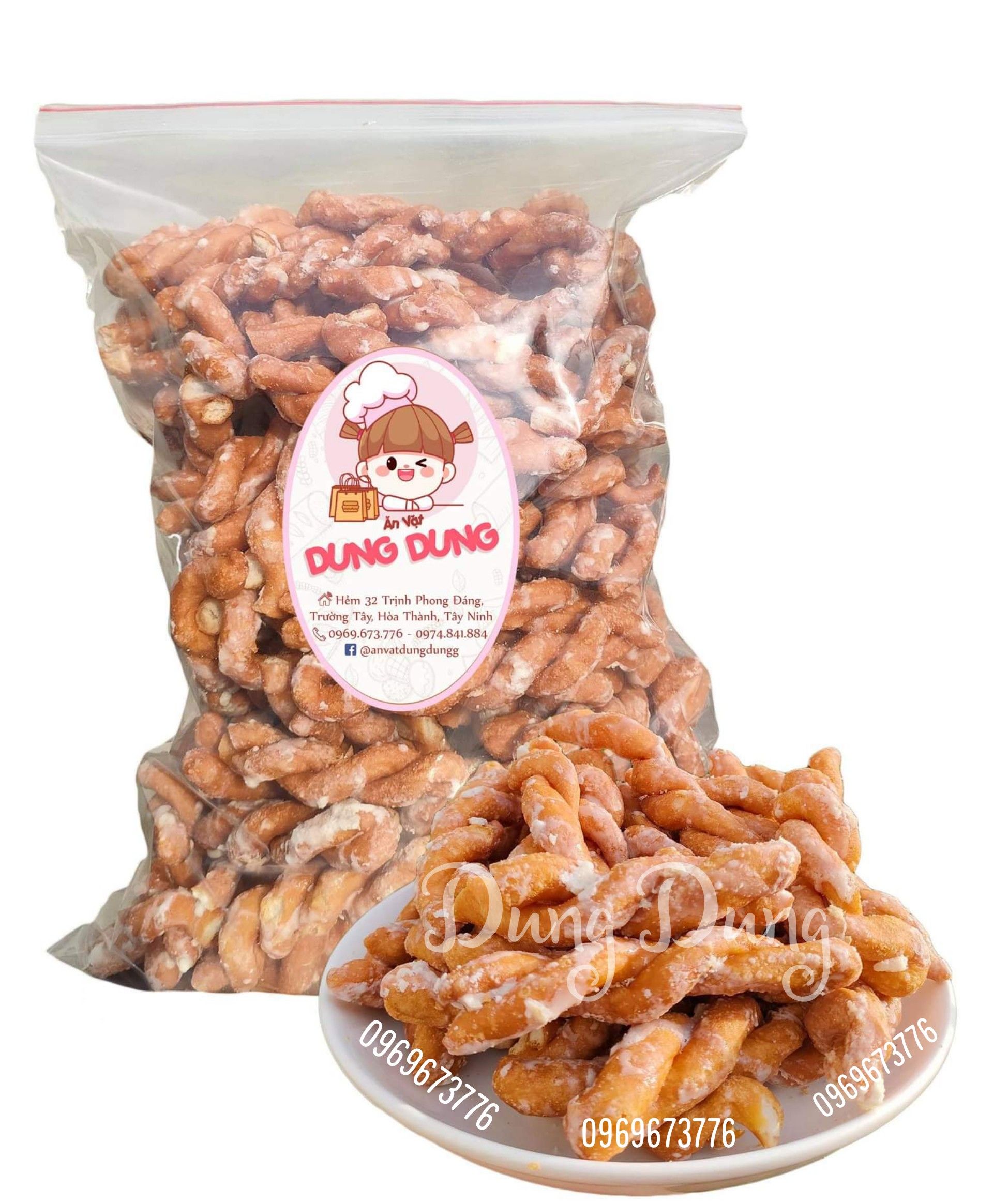 Bánh quai chèo ngọt vị gừng 200g/500g