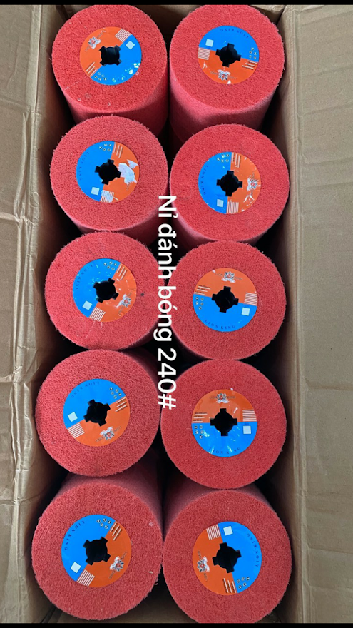 Nỉ trụ đánh bóng, tạo xước mịn #240 ø120x dài 100mm