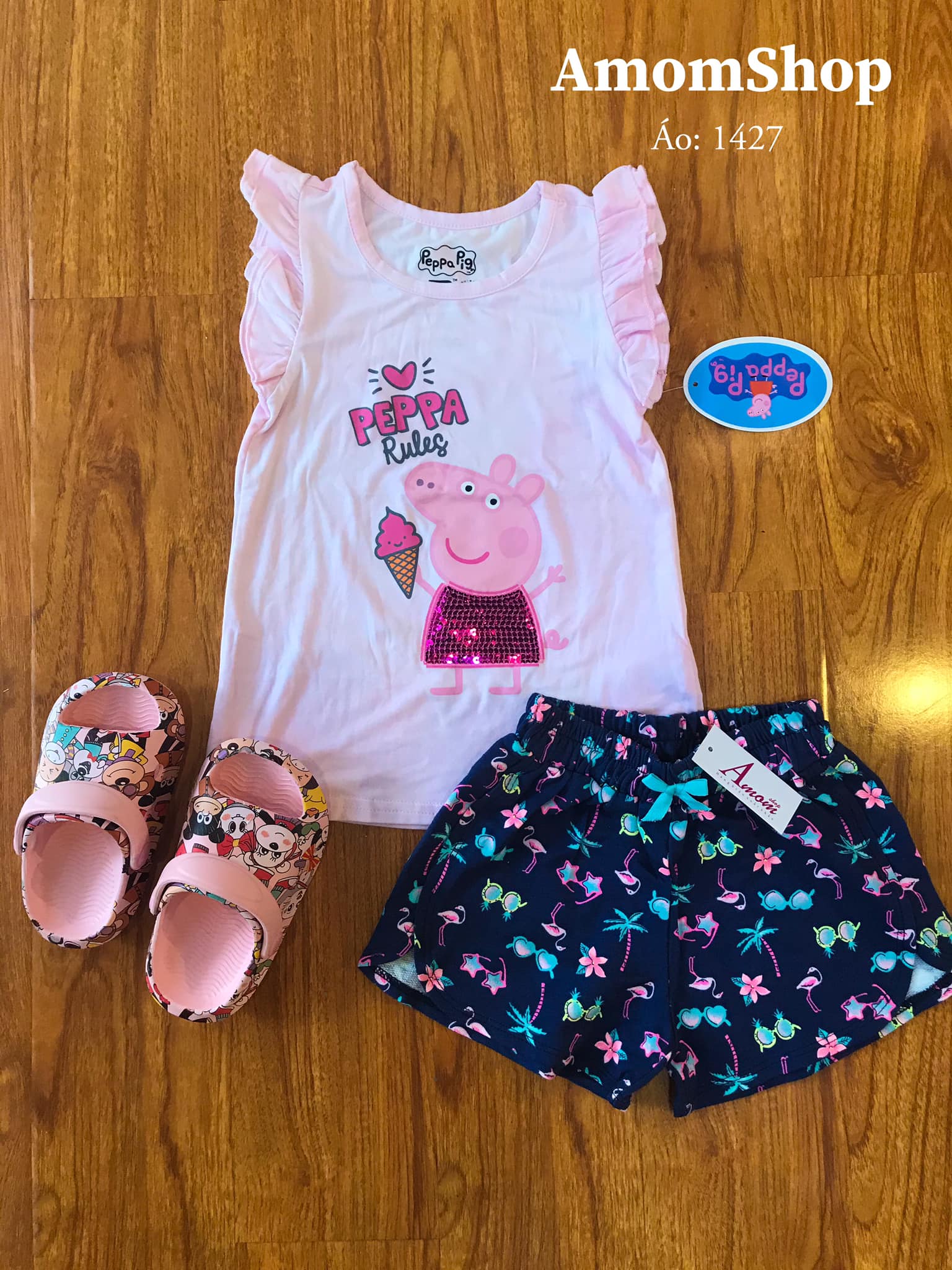 AmomShop - Áo Thun Disney Bé Gái - Hàng Hiệu Xuất Khẩu