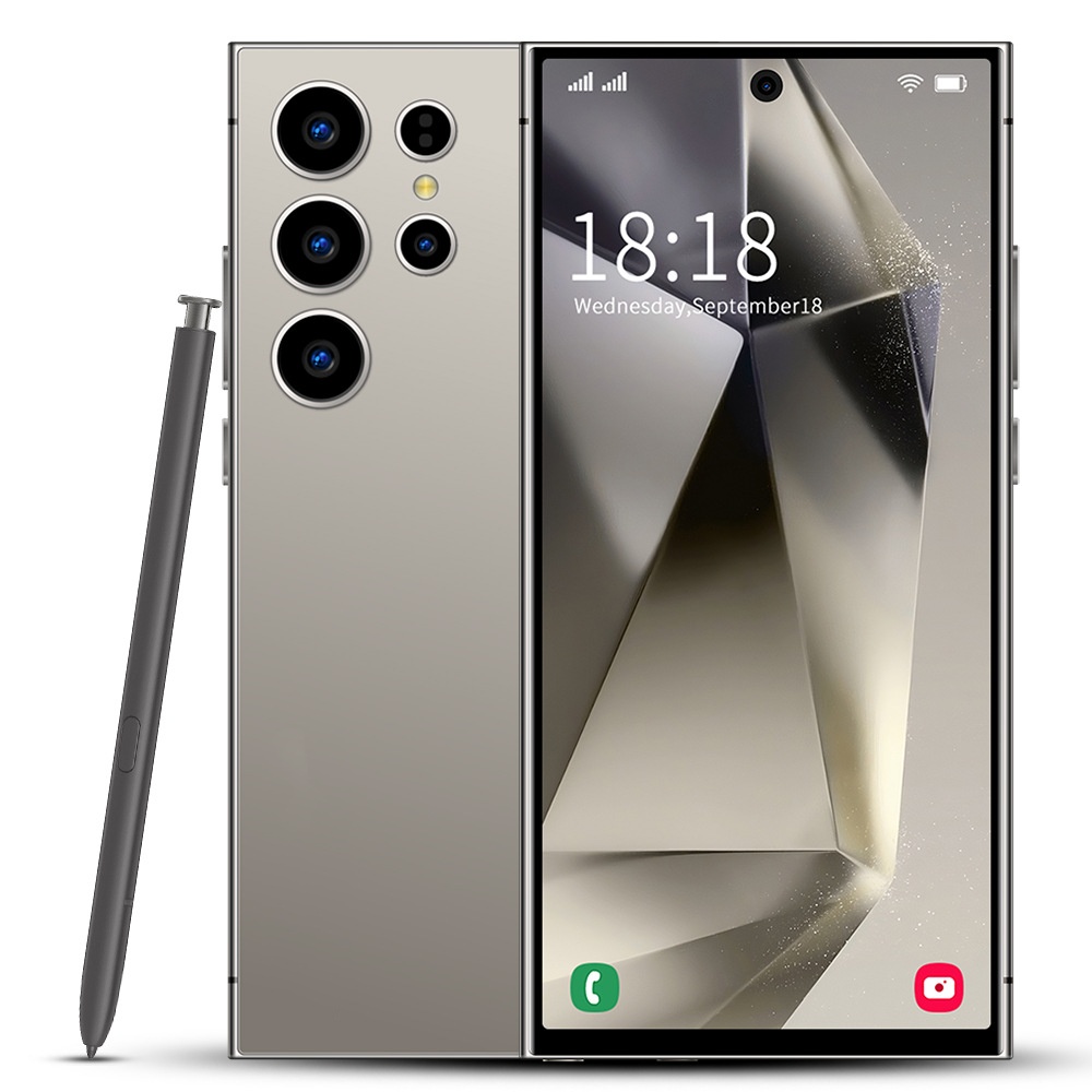 NEW S24 Ultra điện thoại thông minh 7.3 inch Android 3G/4G/5G giá rẻ 16GB/512GB 8000mAh Toàn màn hình điện thoại rẻ cho học sinh Hai SIM Với bút - 2