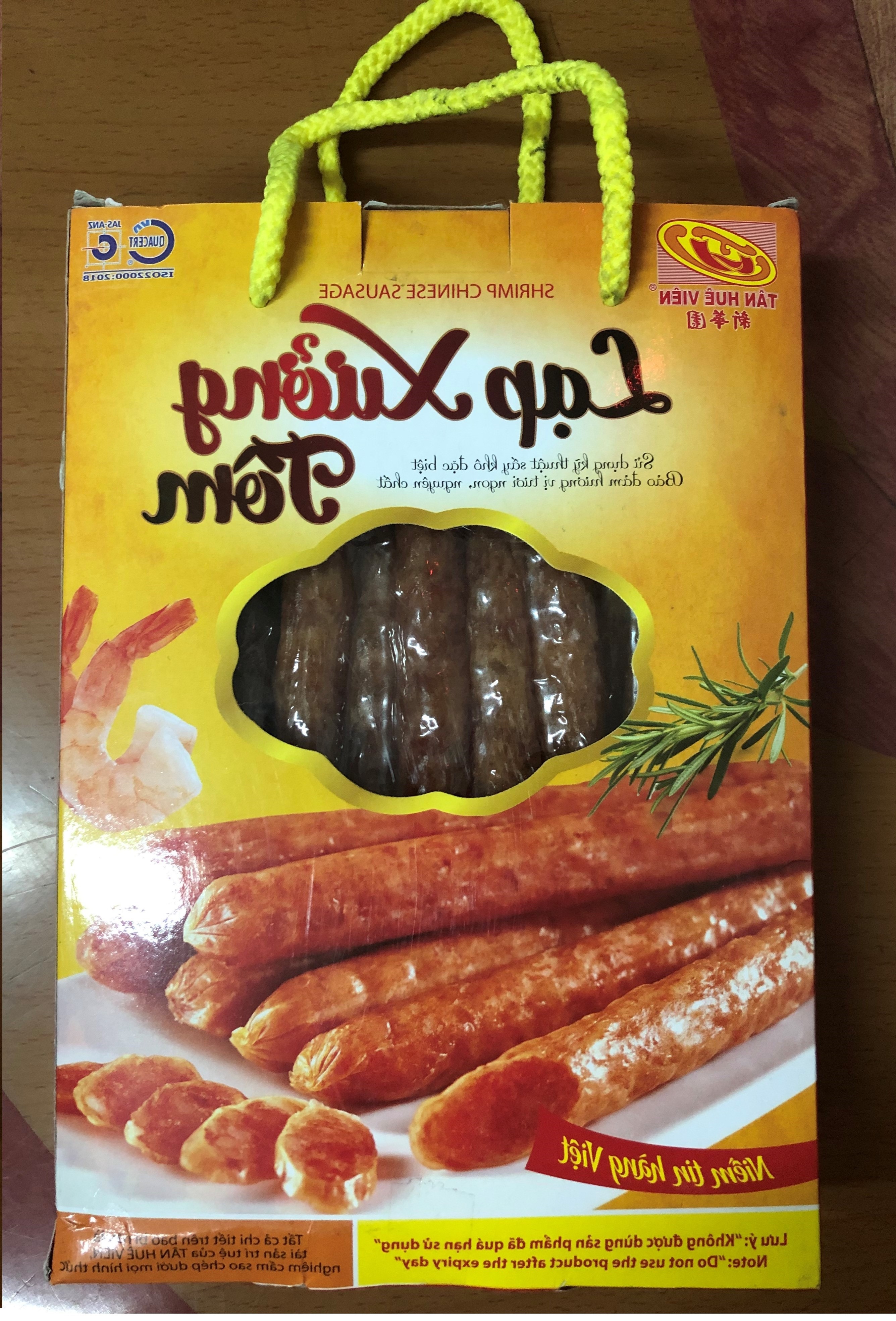 Lạp xưởng tôm tân huê viên