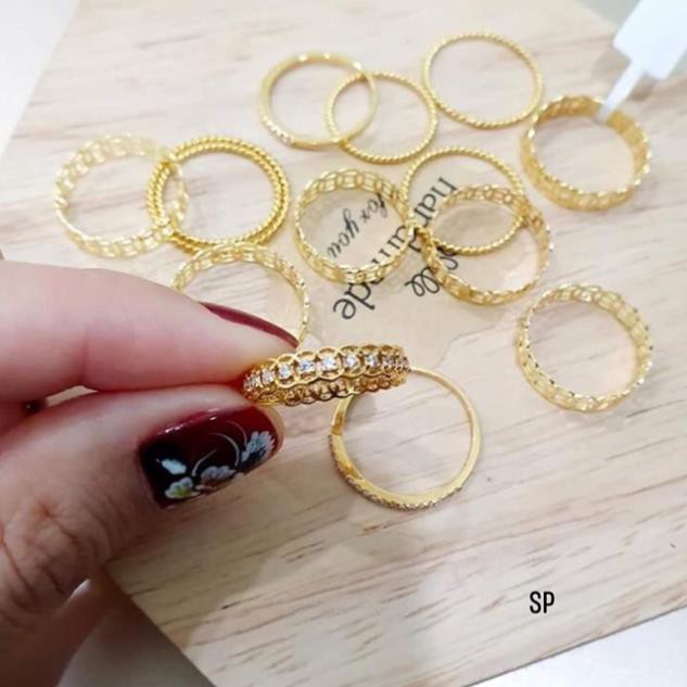 Nhẫn kim tiền bạc ta gắn đá nhỏ tài lộc may mắn- JQN gian hàng chính hãng cam kết bạc chuẩn, chất lượng không lo đen xỉn