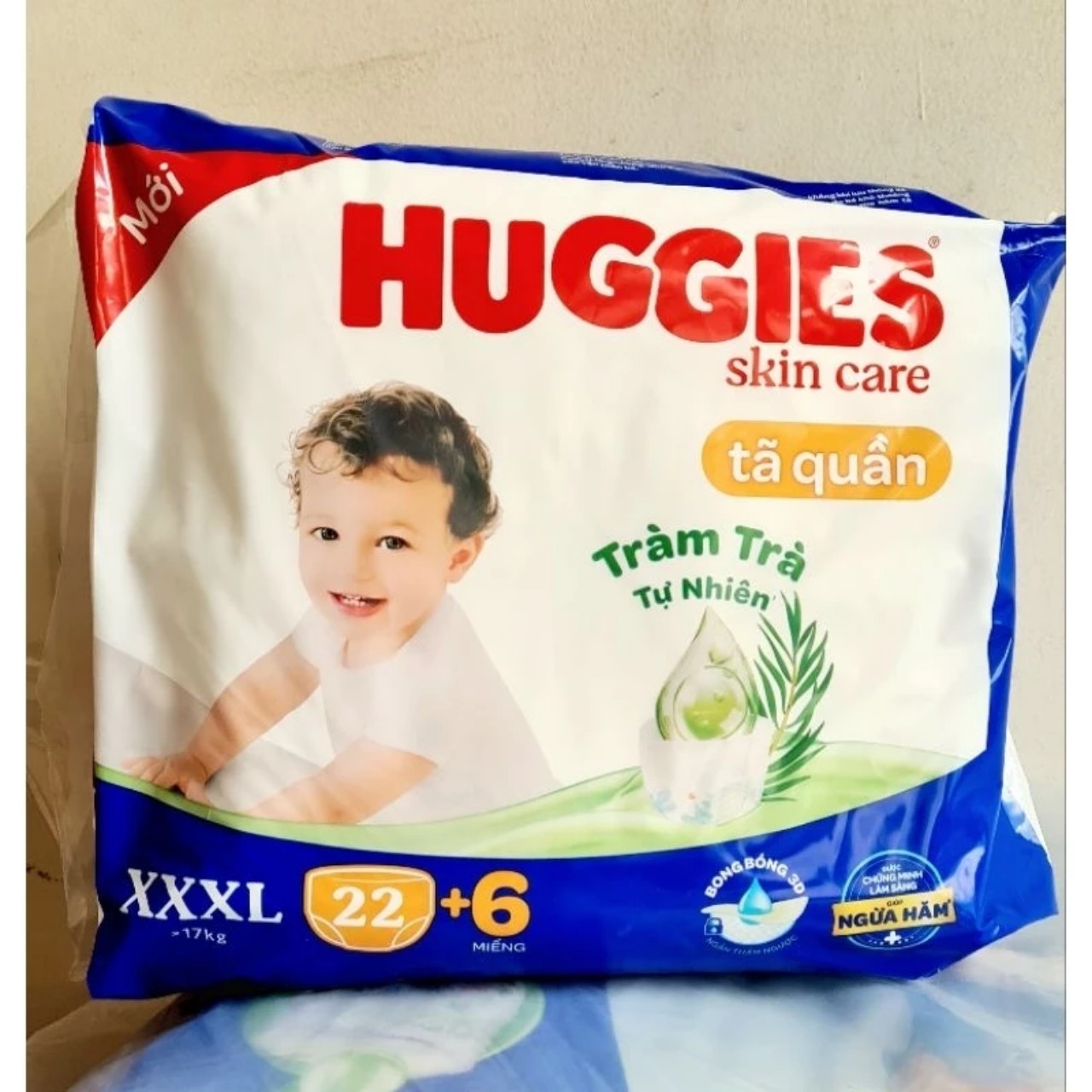 Tã quần Huggies Skincare Jumbo XXXL22+6