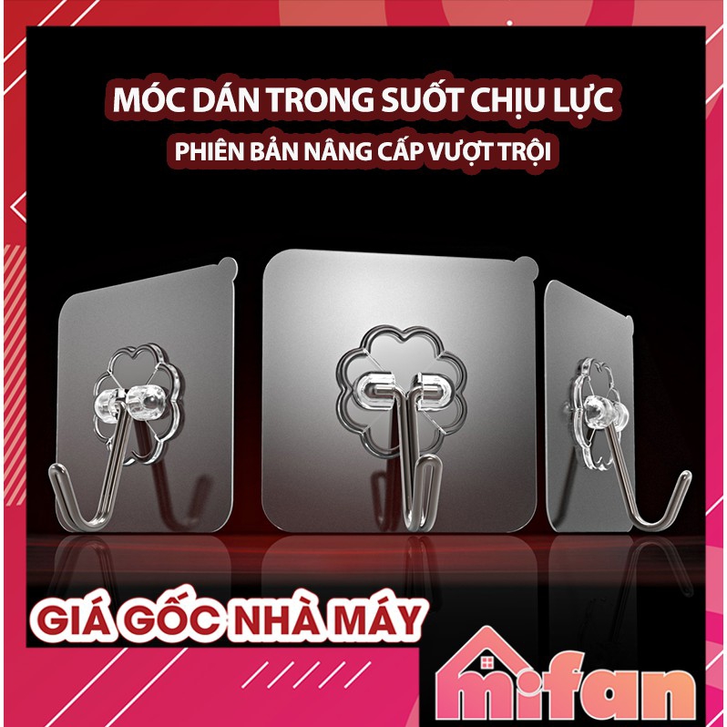 Combo 10 móc dán tường siêu chắc - chịu lực trên 10kg