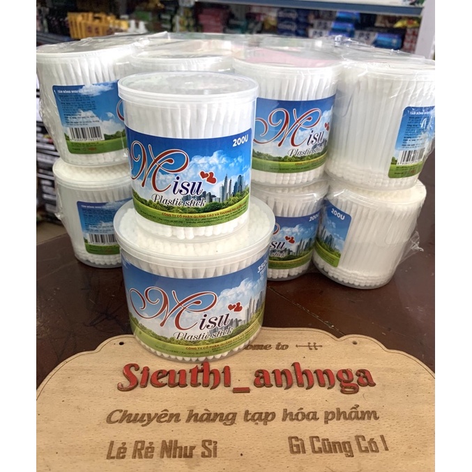 Tăm bông misu lọ 200/350 que