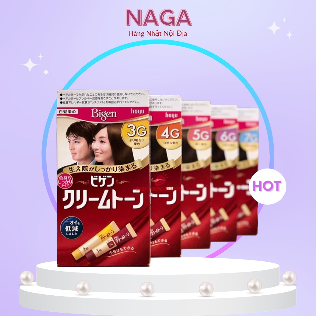 Nhuộm tóc bigen nhật bản .