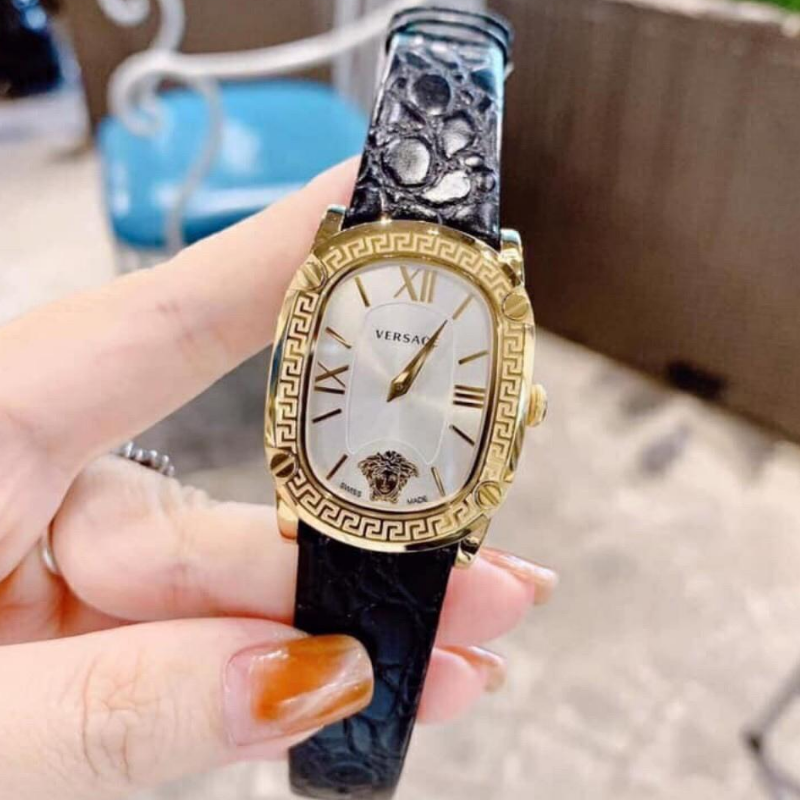 [HCM]Đồng hồ nữ cao cấp đồng hồ nữ ver$ace019017 New couture leather-máy pin-dây da-size 30mm-Full Box