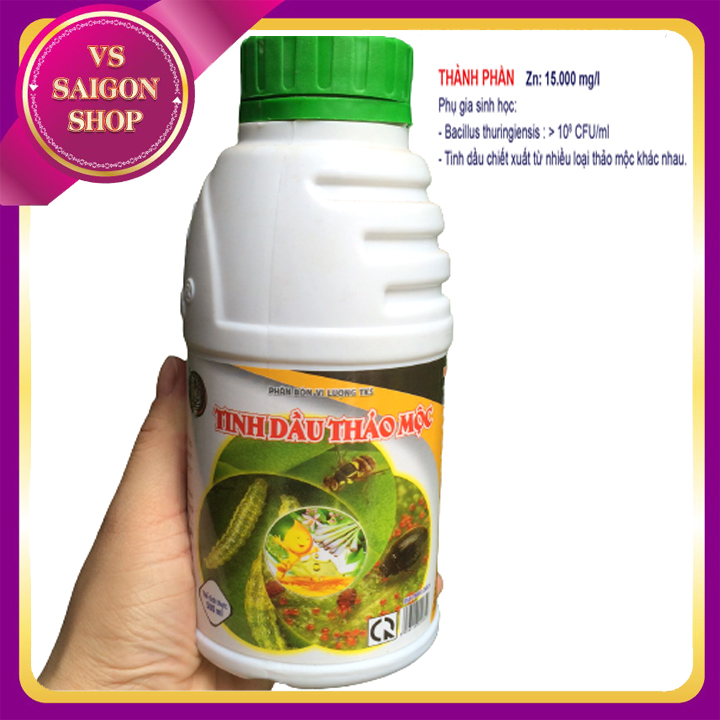VS - TINH DẦU THẢO MỘC Chai 500ml: Xua Đuổi Côn Trùng Phòng Trừ Sâu Bệnh