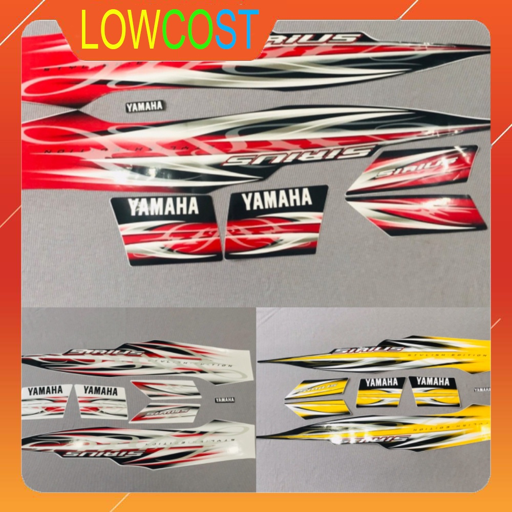 Nguyên Bộ Tem Rời 3 Lớp Zin Thái Dán Xe Yamaha Sirius 2013