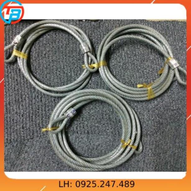 Dây cáp khoá xe chống cắt dài 3m, 4m, 5m có bọc nhựa - Cáp Thép Thái Bình Vina