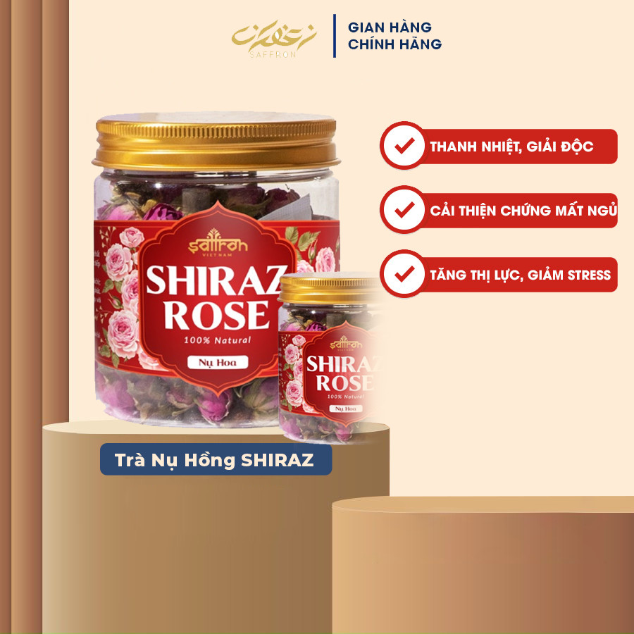 Trà nụ hồng Shiraz - Hoa hồng Iran thơm nhẹ dễ chịu