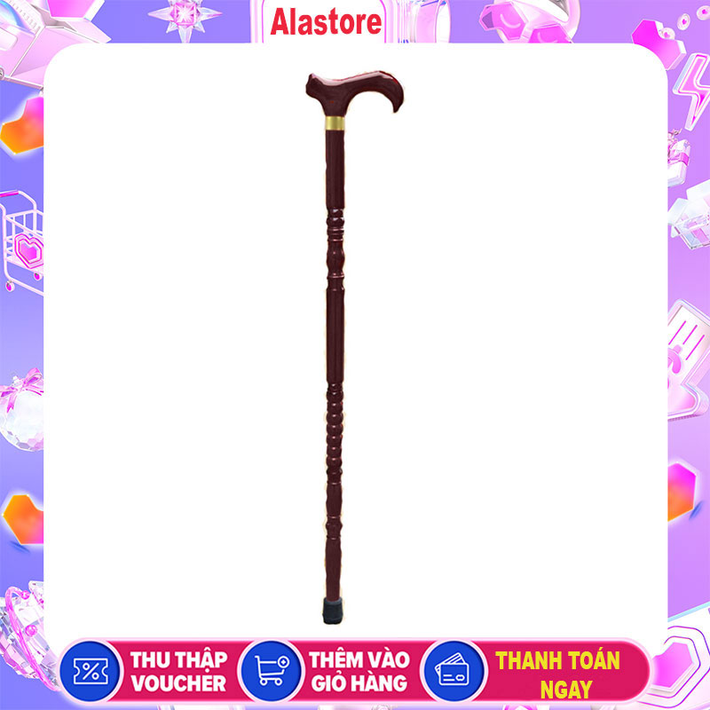 Gậy Gỗ Batoong Chống Cho Người Già Chống Trượt Gậy Gỗ Tự Nhiên Thể Hiện Gia Đình Viên Mãn Sum Vầy KH16