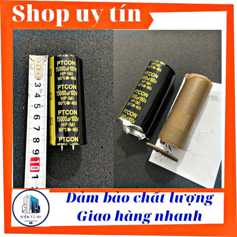 Tụ điện lọc nguồn amply 100v 15000uf loại tốt đặc ruột
