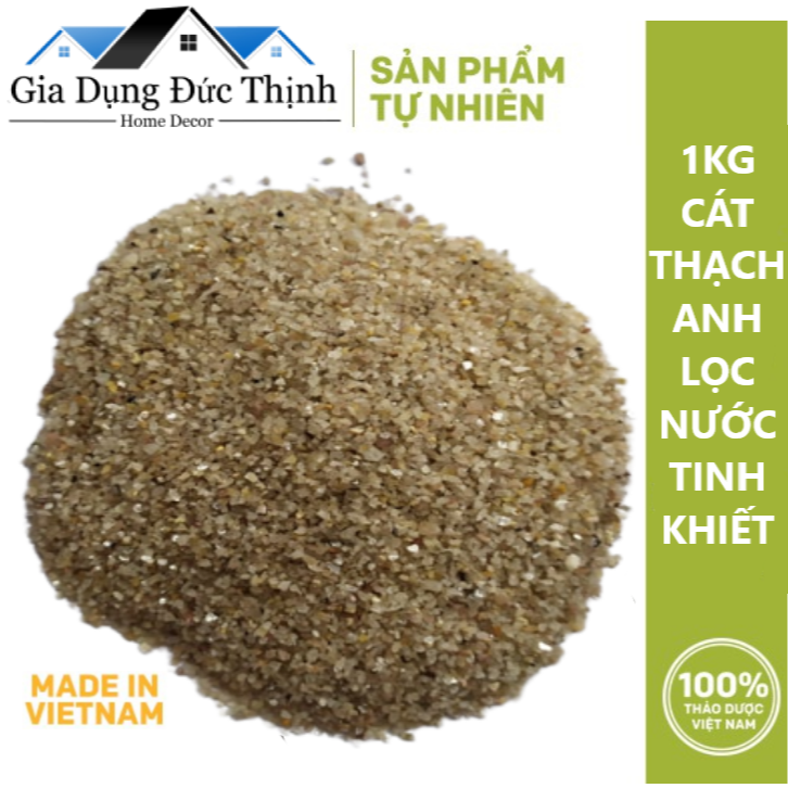 (1kg) Cát thạch anh lọc nước giếng khoan, bể cá. Sỏi lọc nước gia đình.
