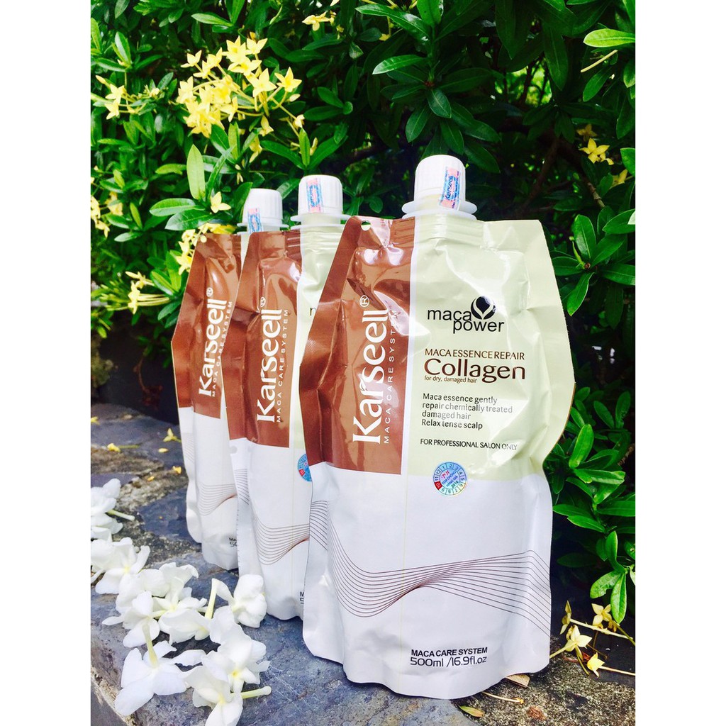 Hấp phục hồi Tóc Collagen Karseell Maca 500ml