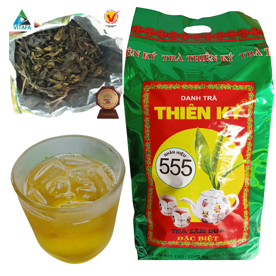 Trà Dứa Thiên Ký Gói 250gr - Pha Chế Trà Đá, Trà Tắc, Trà Chanh, Trà Đường, Trà Sữa, Trà Hoa Quả Thơm Ngon An Toàn.
