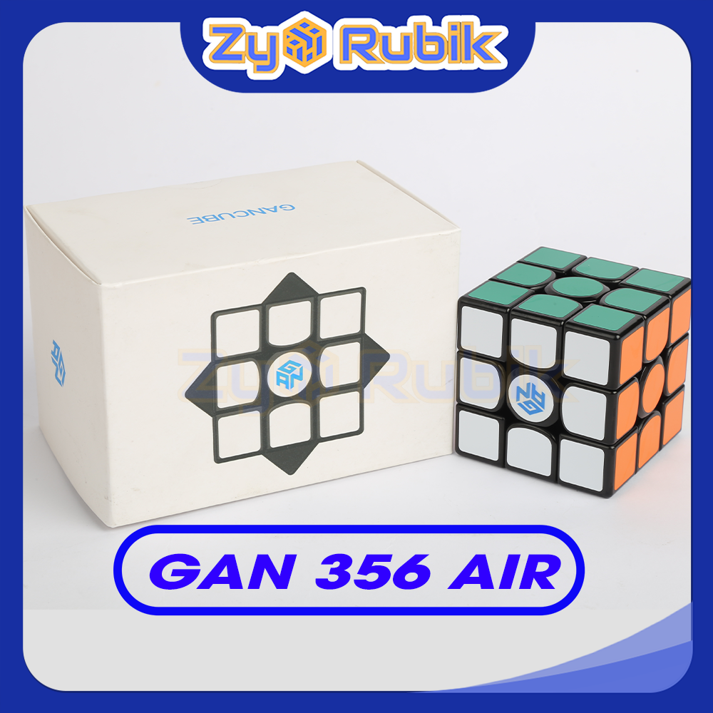 Rubik 3x3 gan 356 air sticker black viền đen - rubik gan 3x3 356 air viền đen - zyo rubik