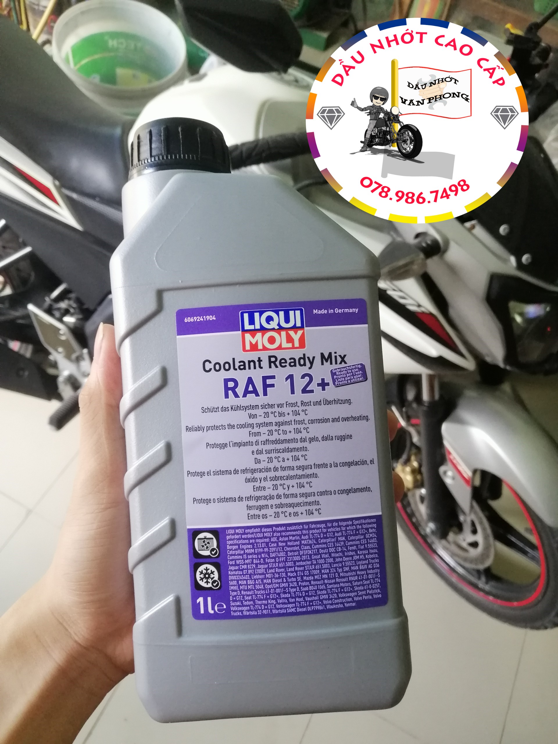 [HCM]Nước làm mát động cơ Liqui Moly đỏ pha sẵn RAF 12+