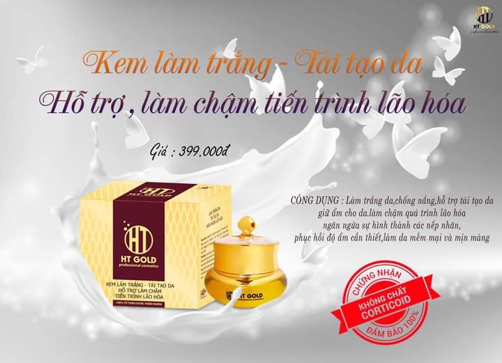 Kem làm trắng , tái tạo da ht gold 30g