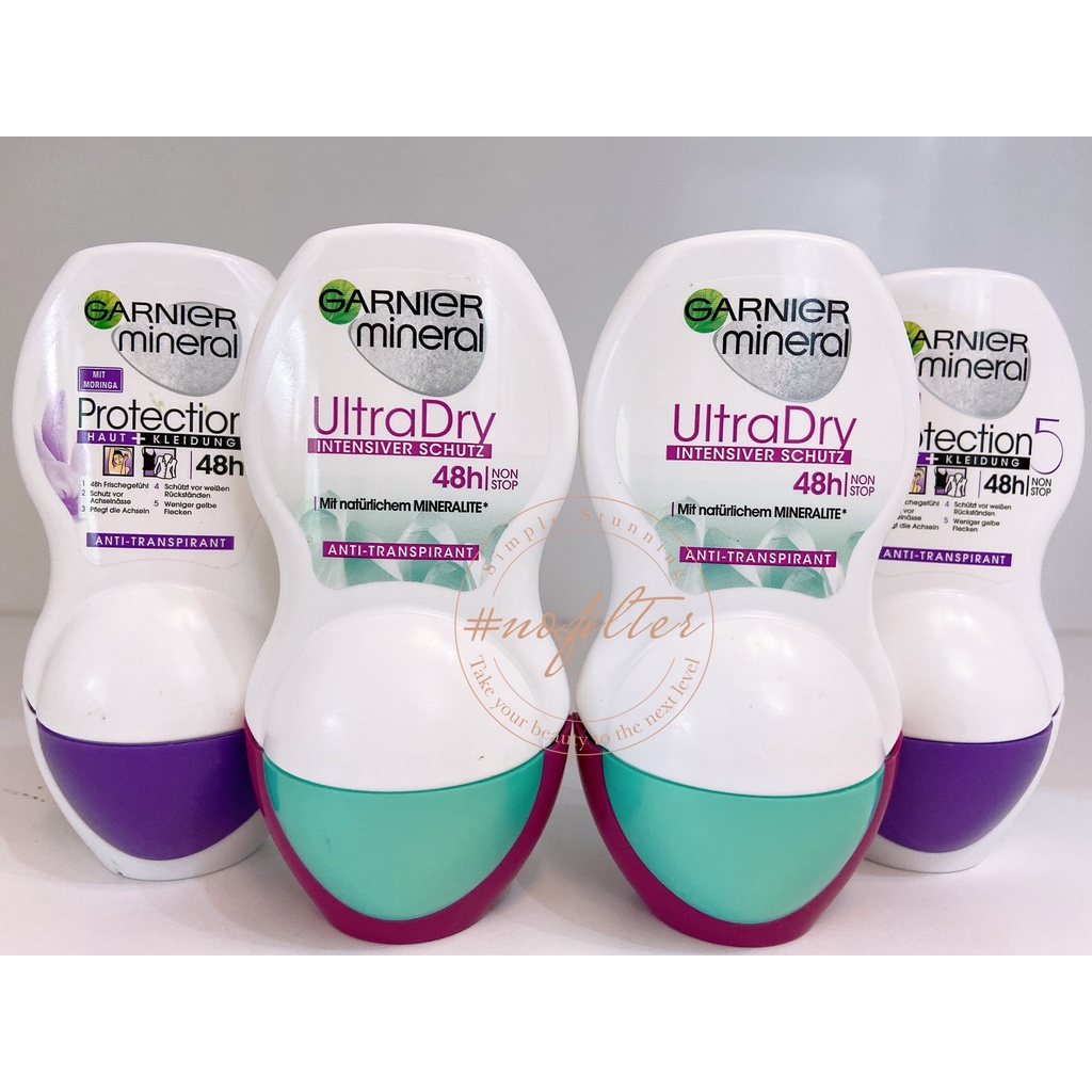 Lăn khử mùi Garnier Mineral Ultra Dry 48h siêu khô thoáng 50ml