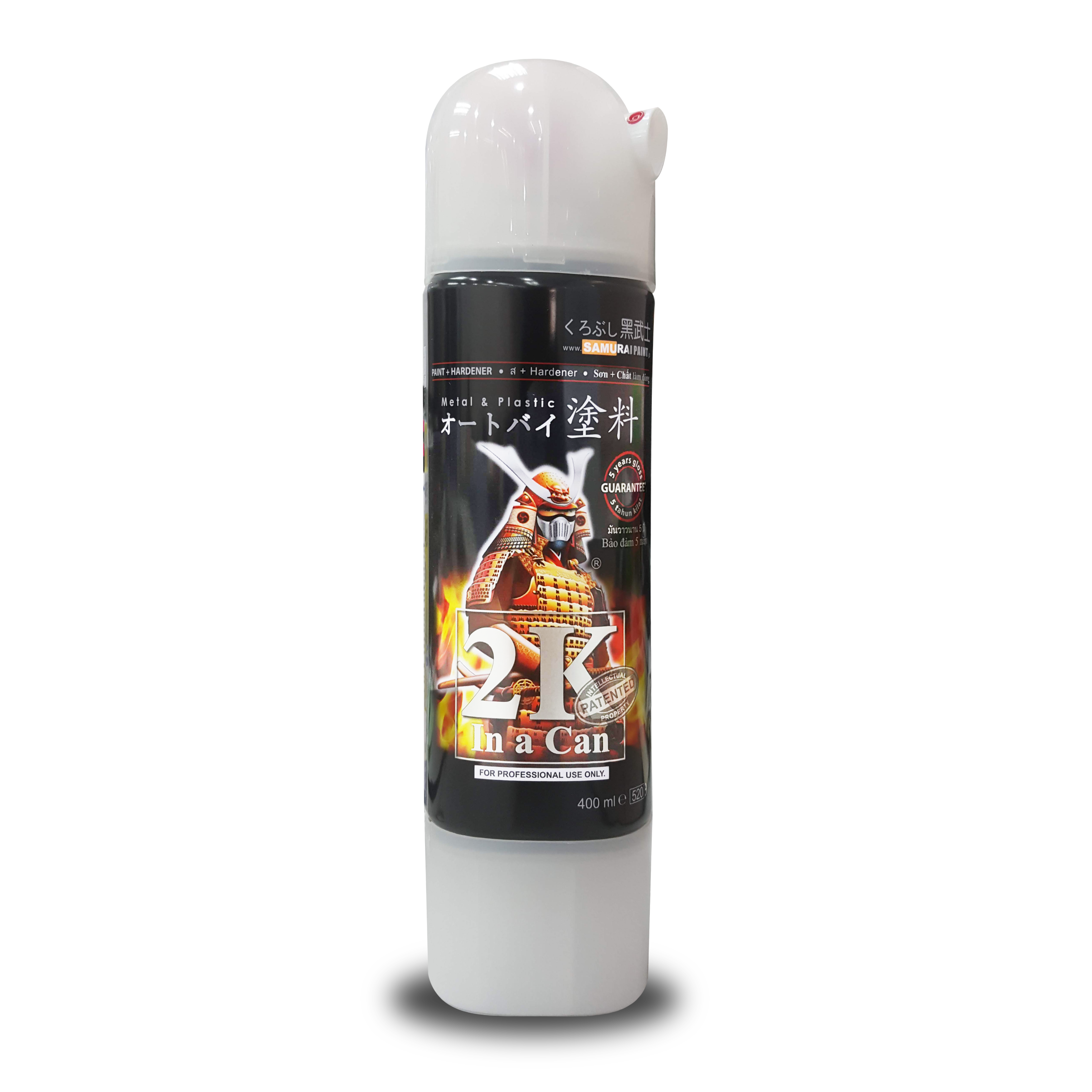 Sơn xịt Samurai 2K08 lót gầm xe Epoxy (đen)