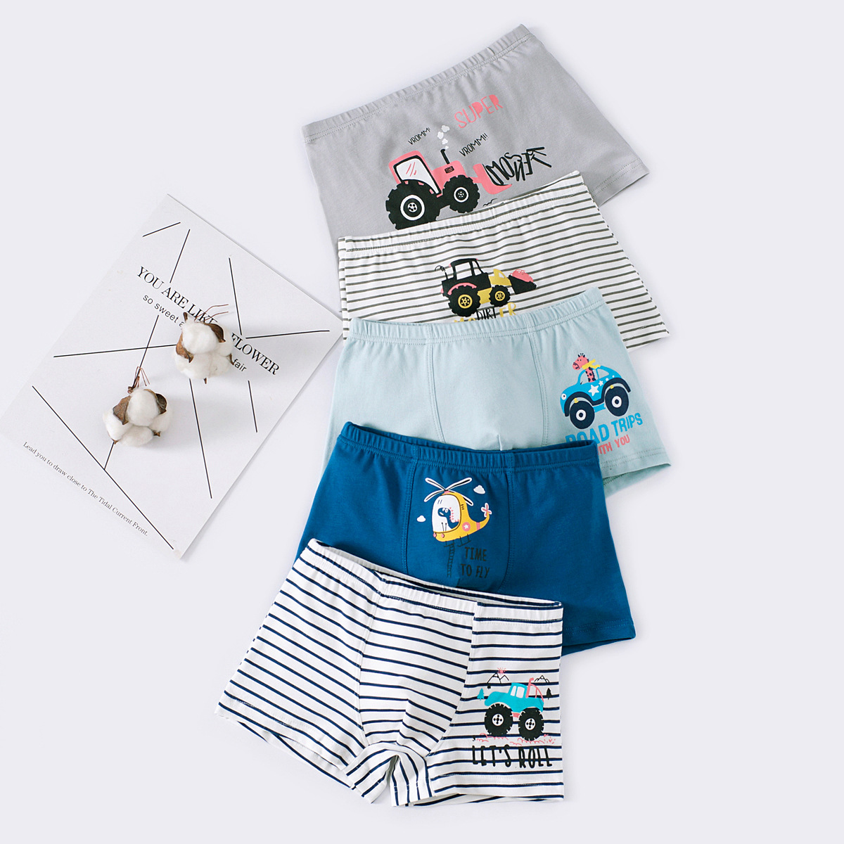 Combo 5 quần sịp bé trai cao cấp