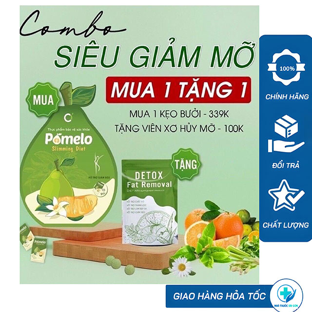 KẸO BƯỞI GIẢM CÂN THẢI MỠ - ĐẸP DA (1 TÚI/10 VIÊN GIẢM 3-4KG)) - CI ORGANIC