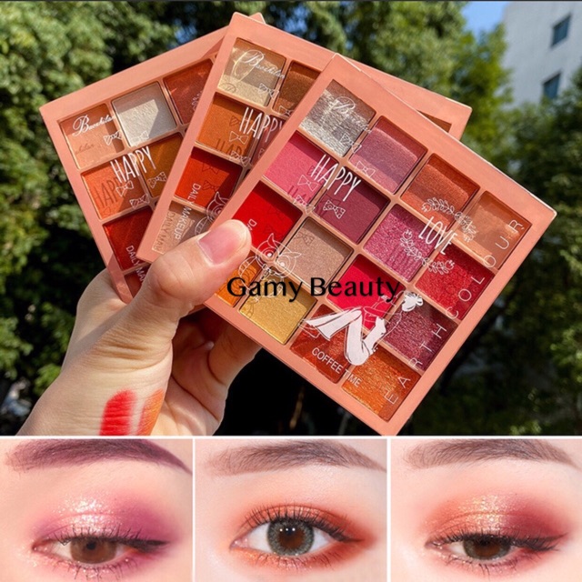 Bảng phấn nhũ mắt earth colour 16 ô hàng nội địa trung