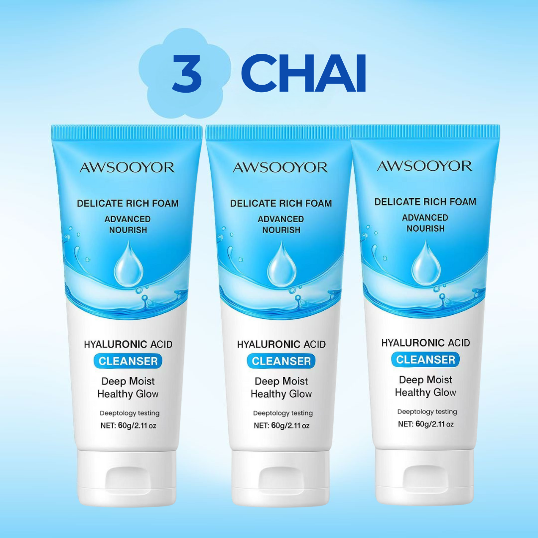AWSOOYOR Sữa rửa mặt Amino Acid mang lại cảm giác da sạch thoáng, cảm giác ẩm mượt dễ chịu, hỗ trợ làm giảm dầu thừa, phù hợp nhiều loại da, thích hợp cho cả nam & nữ, 60g - 7