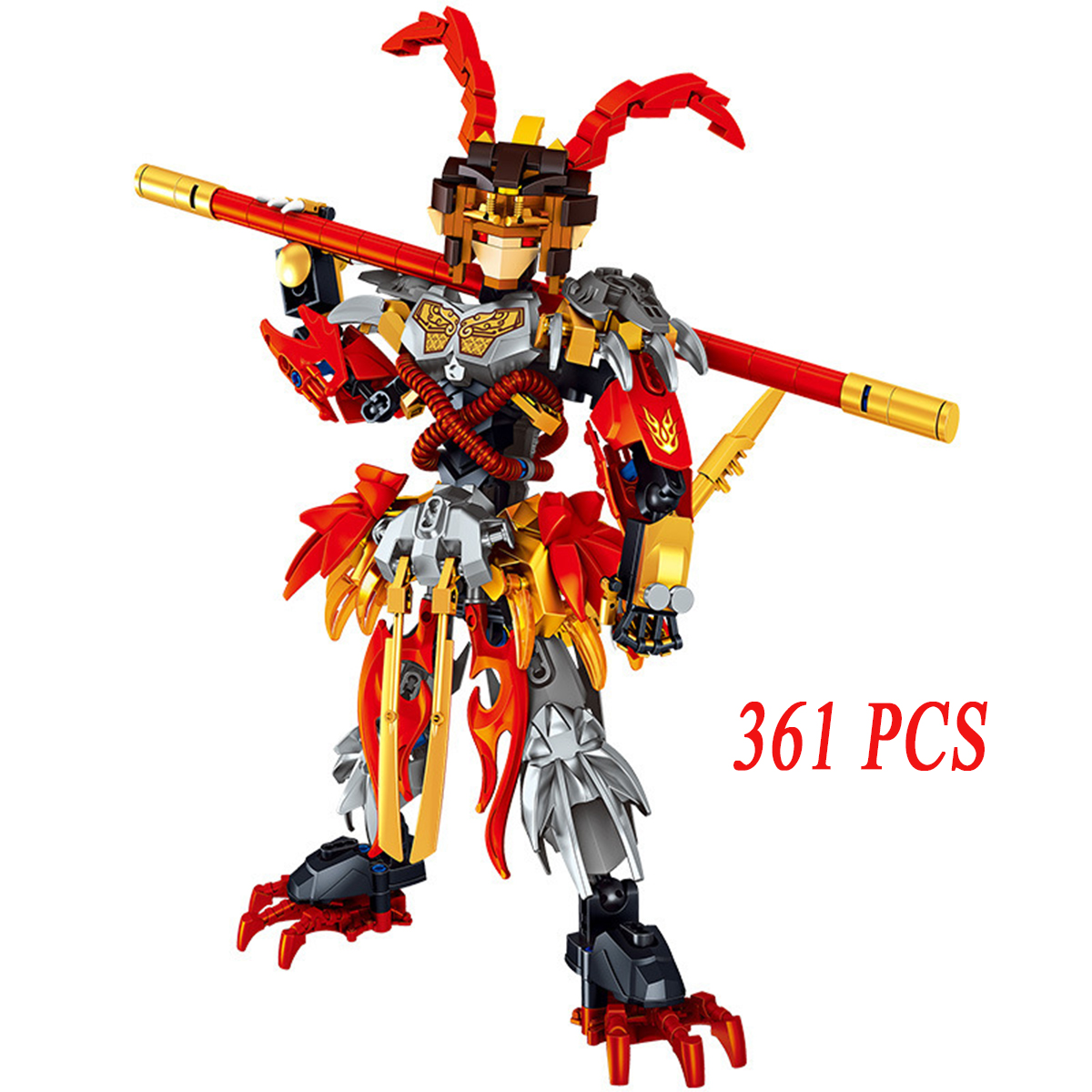 Hộp lego xếp hình tôn ngộ không tề thiên đại thánh 316 mảnh ghép giúp bé phát triển trí não.