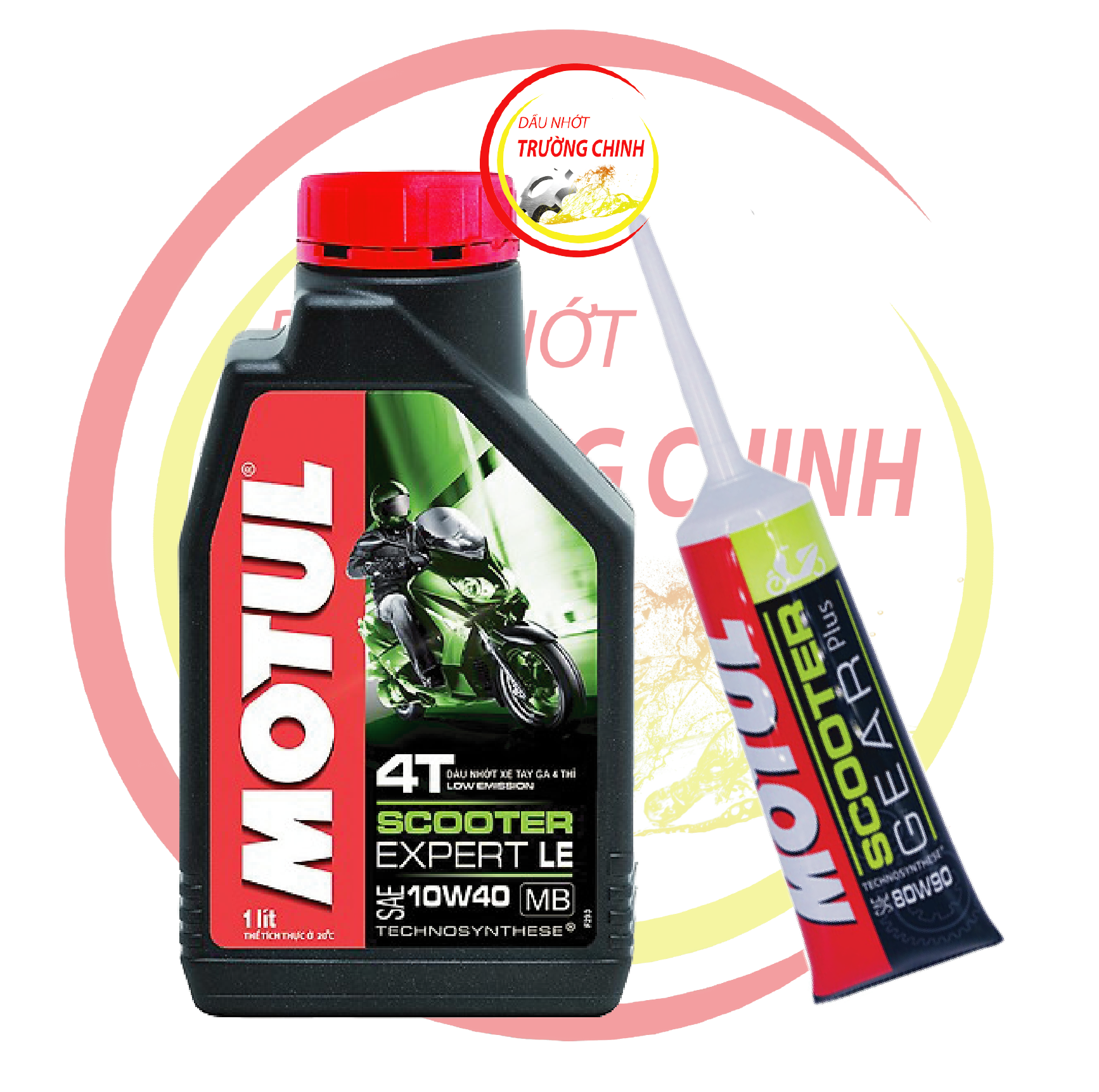 Compo nhớt Motul Sooter Expert Le 10W40 + hộp số Motul