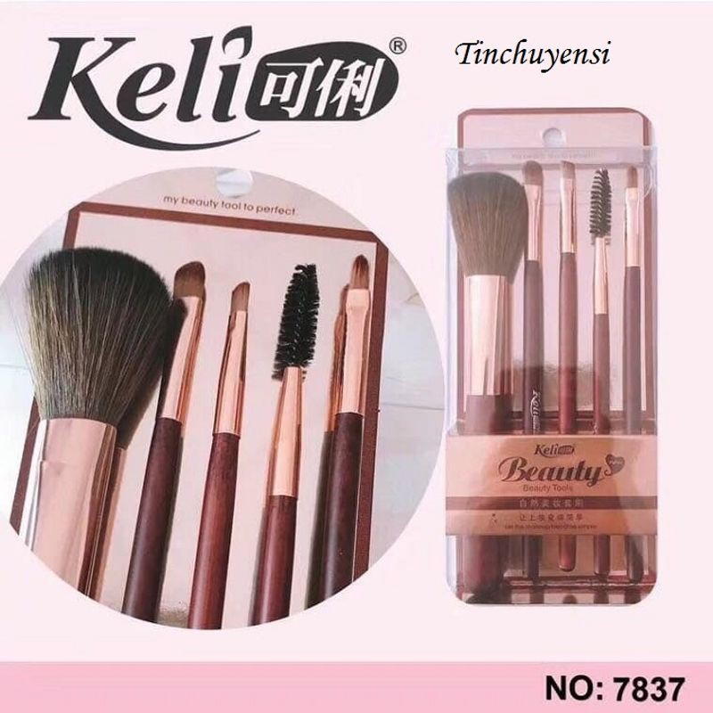 [HCM]Bộ Cọ Trang Điểm 5 Cây Keli Nội Địa Trung