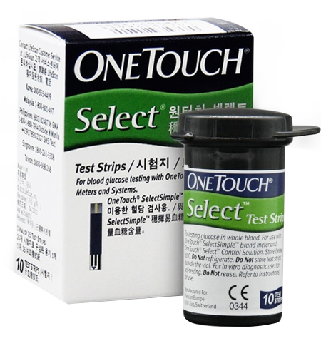 que thử đường huyết one touch select hộp 25 que