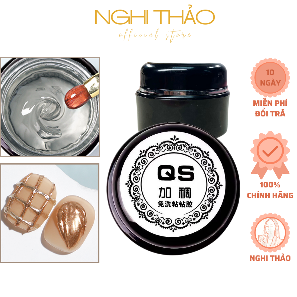 Gel qs vẽ nổi trang trí móng nghi thảo