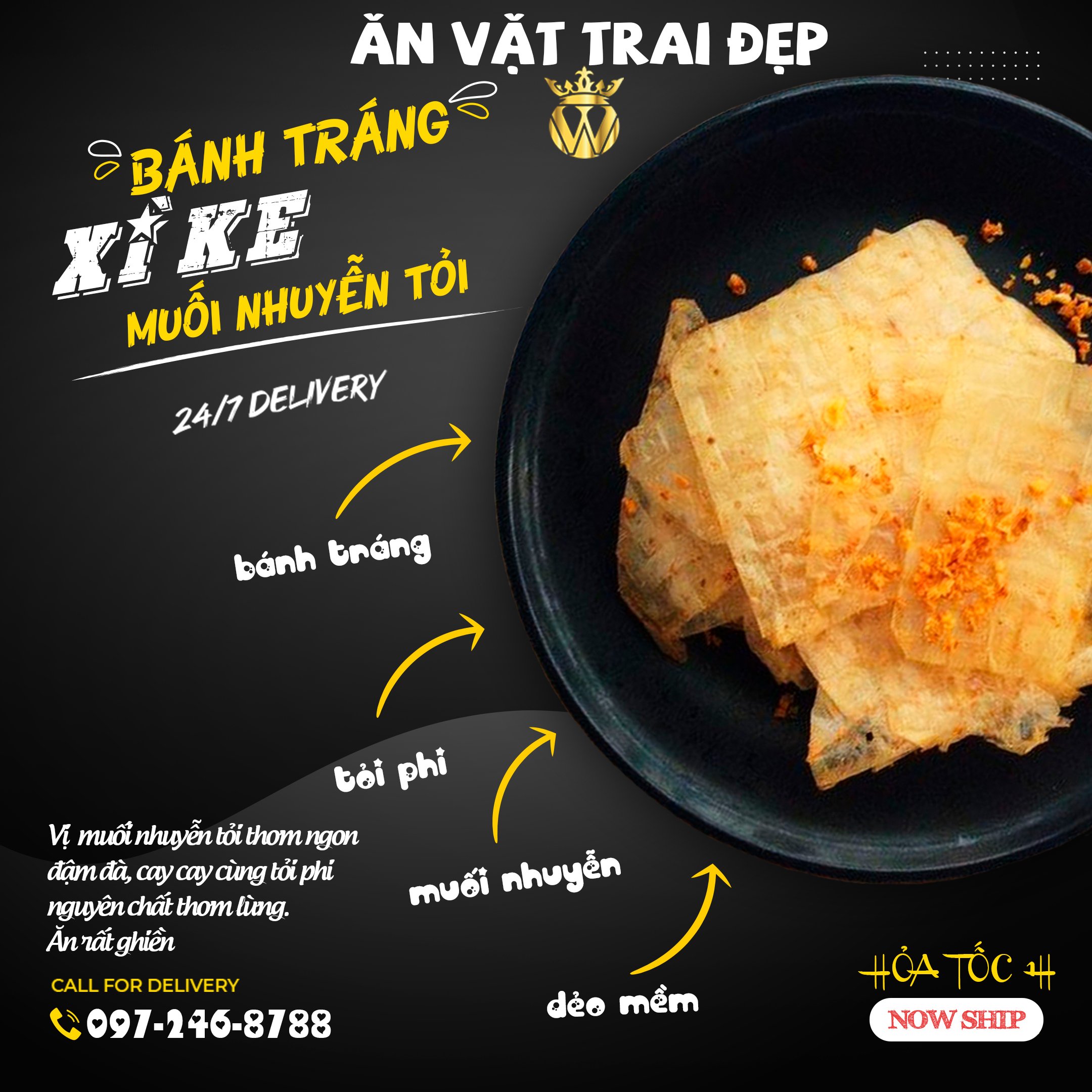Bánh Tráng Xì Ke Trai Đẹp 40G