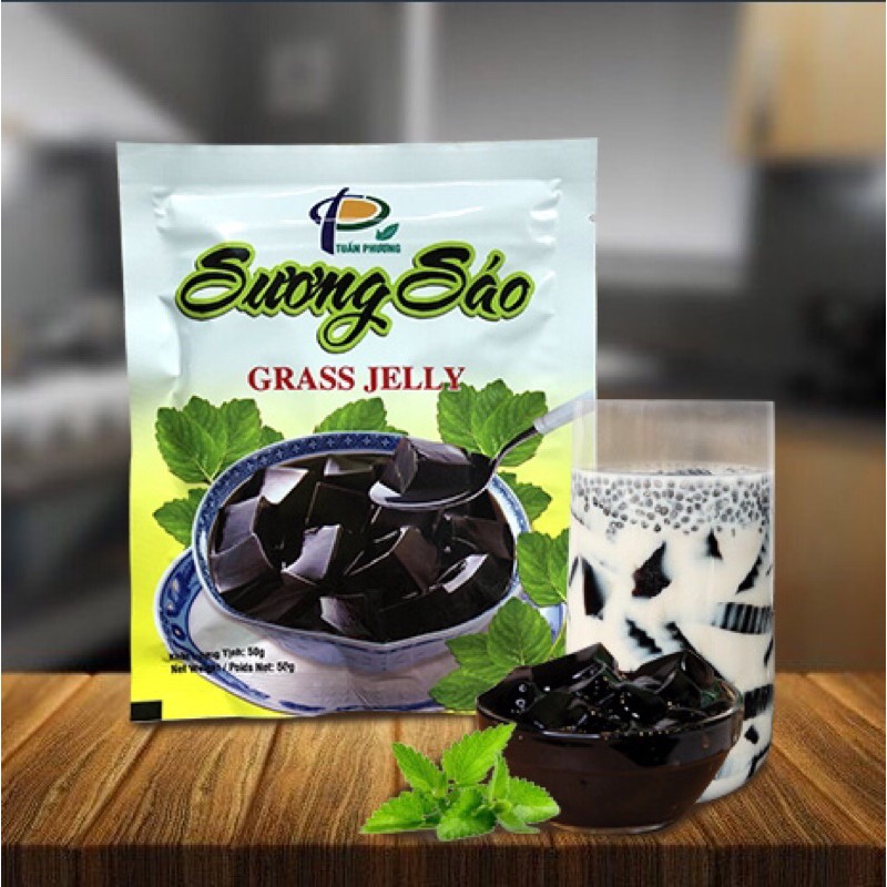 2 gói bột sương sáo đen gói 50g