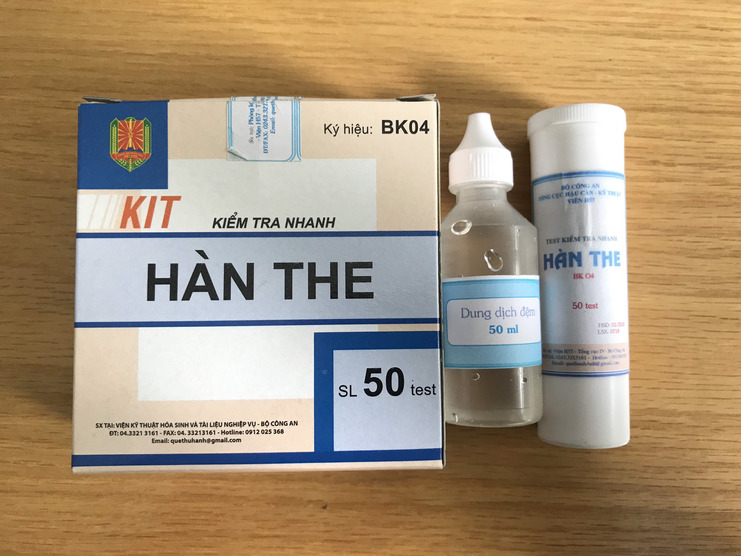 Kit kiểm tra nhanh hàn the