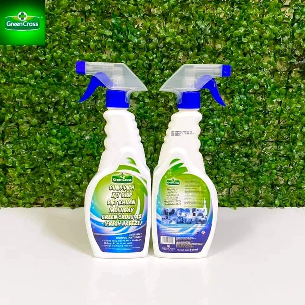 Xịt Gia dụng Diệt Khuẩn Green Cross A2 Hương tươi mát Chai
