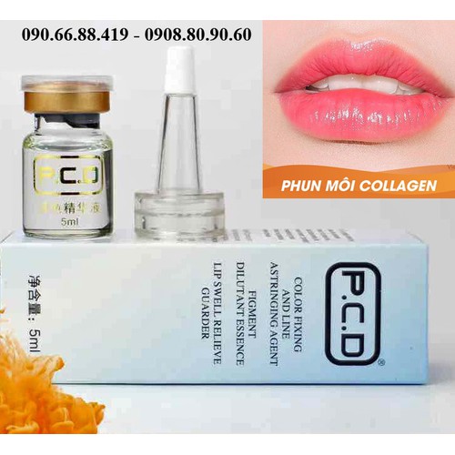 [HCM]Set 1 chai - Bóng collagen PCD phun xăm môi
