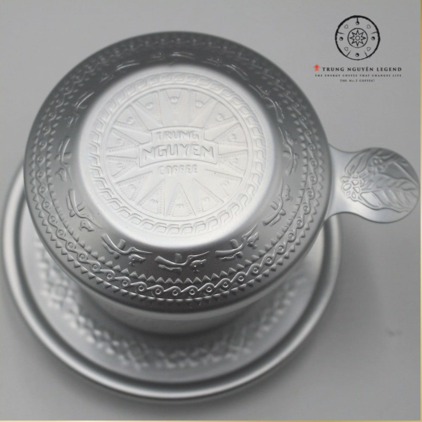 PHIN NHÔM CÀ PHÊ HOA VĂN TRỐNG ĐỒNG LOGO TRUNG NGUYÊN- CHỈ CÓ 20 CÁI GIÁ 19.000/CÁI