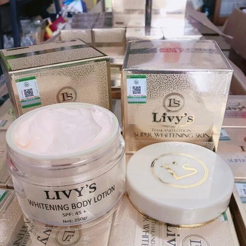 kem body dưỡng trắng da livy’s thái lan 250gr (tặng mặt nạ innisfree/nature)