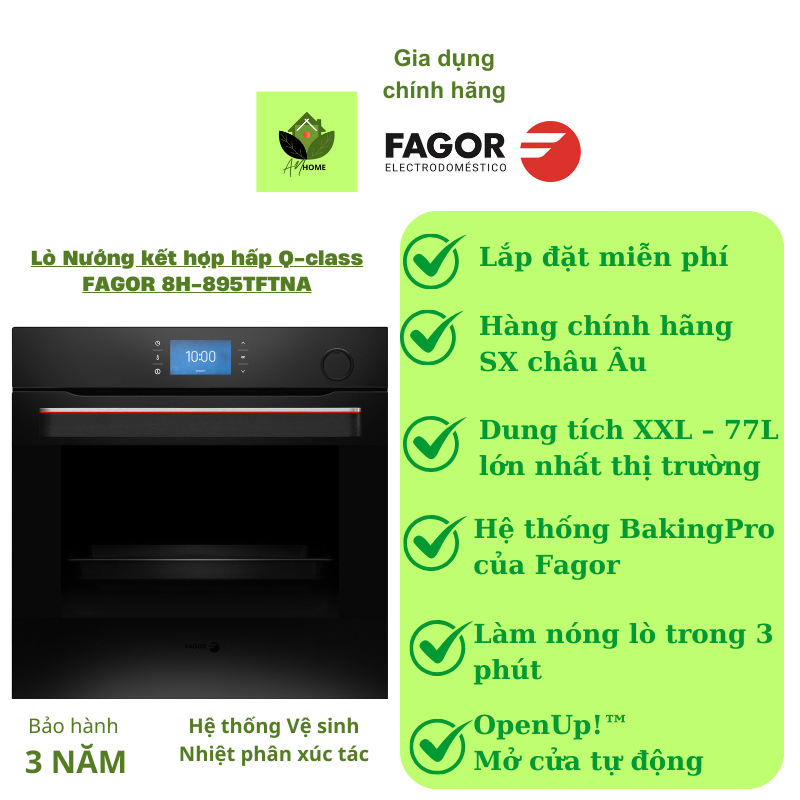 Lò nướng kết hợp hấp FAGOR 8H-895TFTNA
