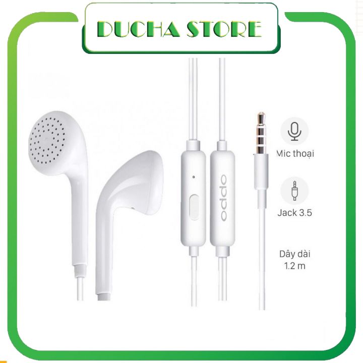 Tai Nghe Oppo dùng chung cho các dòng android jack 3,5mm samsung oppo,vivo,laptop có mic đàm thoại