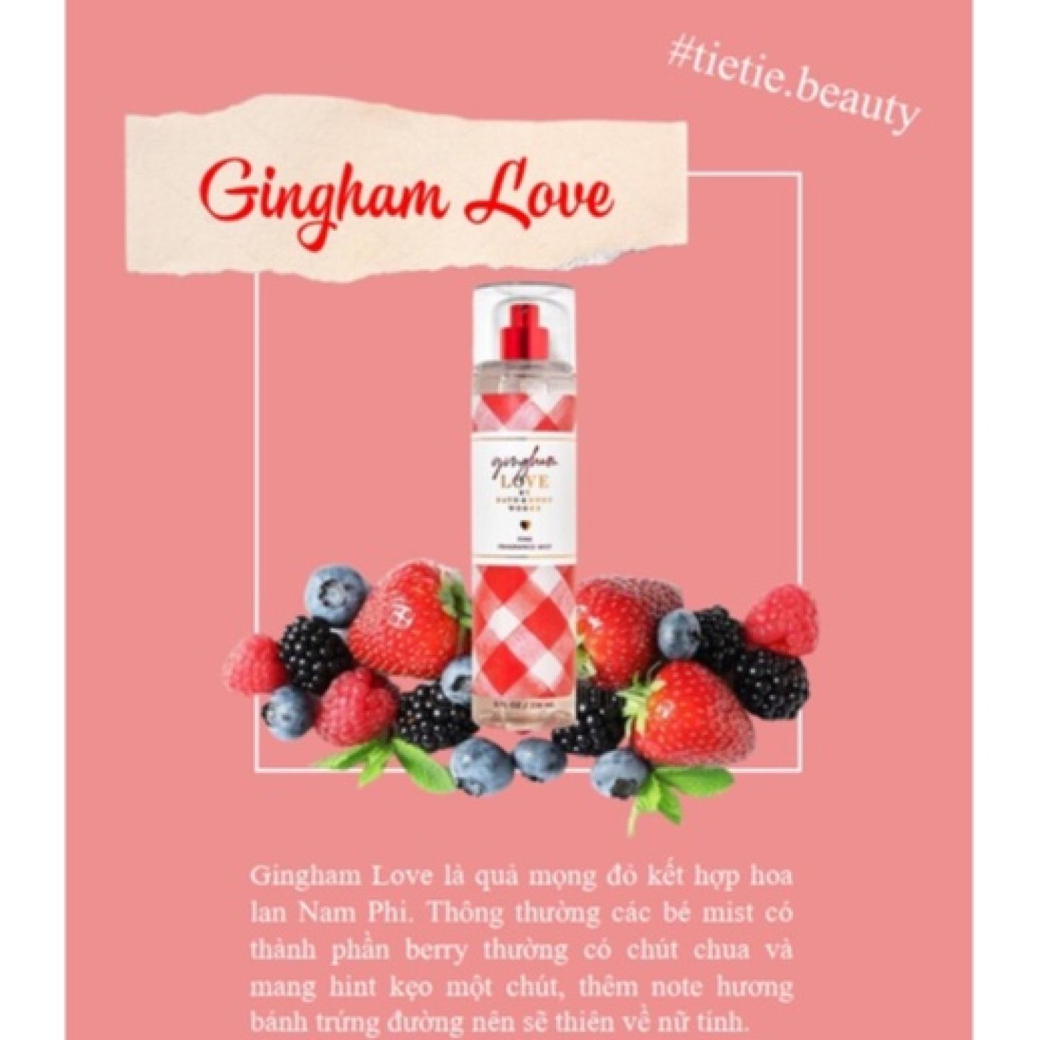 [AUTH] Xịt Thơm Gingham Love
