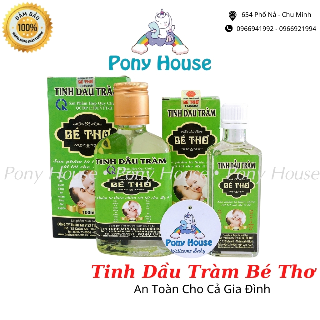Tinh dầu tràm huế bé thơ an toàn cho bé từ sơ sinh, mẹ bầu 50ml-100ml