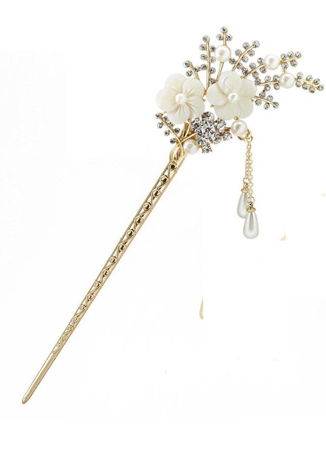 [HCM]Trâm Cài Tóc Cổ Trang Hoa Mai Phù Hợp Cho Cô Dâu Hóa Trang Cổ Trang Biểu Diễn