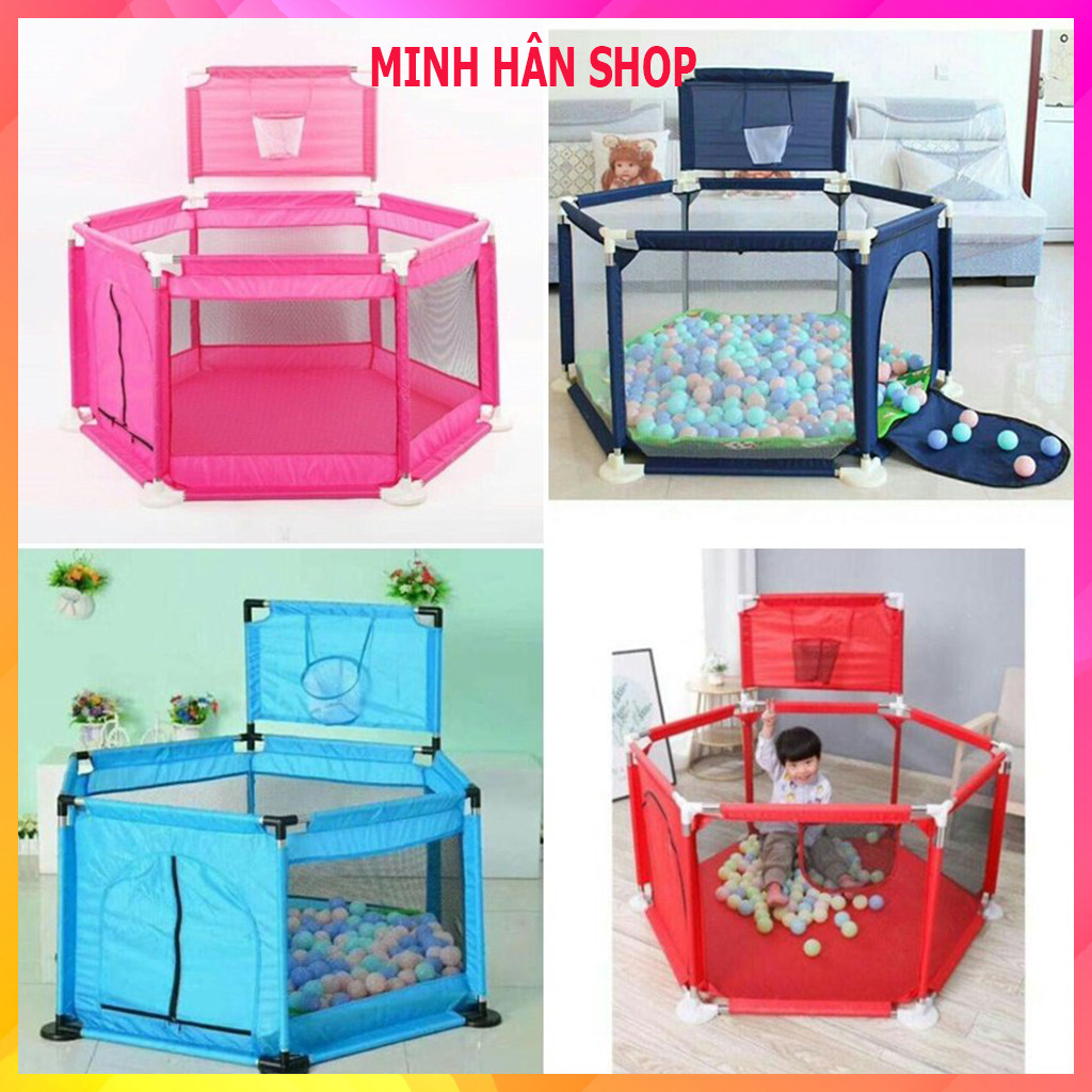 Nhà bóng cho bé,Quây bóng lều chơi bóng cho bé khung inox có tặng kèm bóng