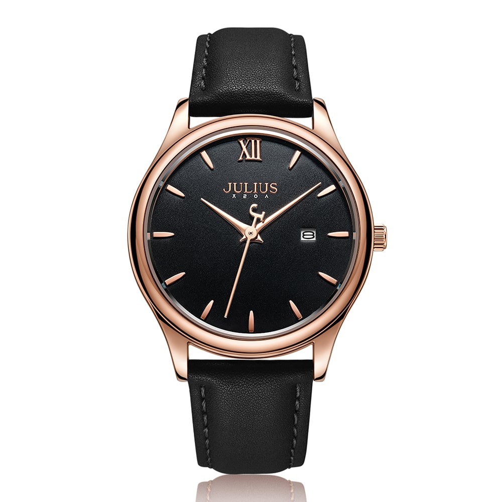 Đồng hồ nam dây da ja-1309md julius hàn quốc